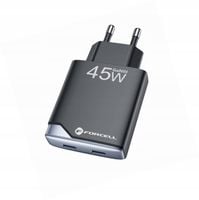 Szybka ładowarka GAN 45W 2 porty kostka do Samsung Galaxy S25 FE