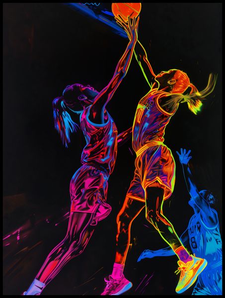 Plakat 75x100cm Mecz W Kosza zdjęcie 2