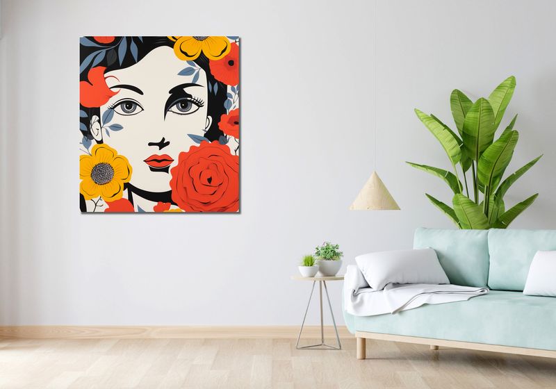 Obraz 90x100cm Kwiatowa Aura zdjęcie 2