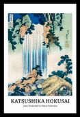 Plakat 20x30cm Design Yoro Waterfall, Hokusai Vintage do Salonu