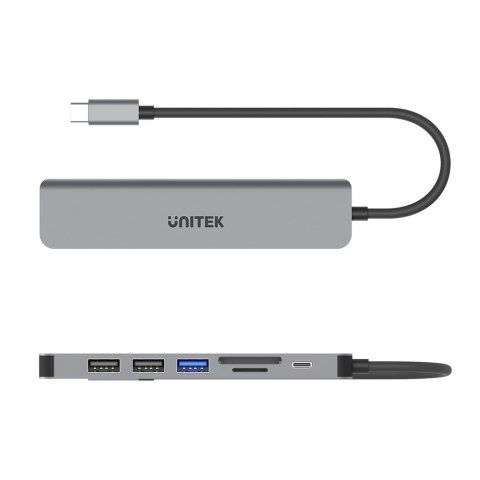 Unitek Hub USB-C H1118A 7w1 HDMI 4K 3x USB-A na Arena.pl