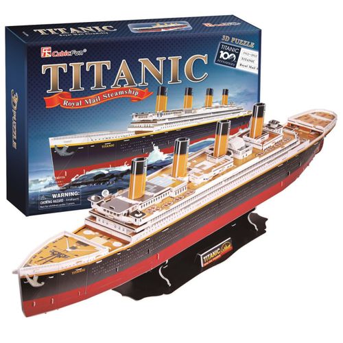 PUZZLE 3D DUŻY STATEK TITANIC MODEL 80CM 113EL na Arena.pl