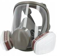 Maska Lakiernicza Pełna Ochronna Przeciwpyłowa Gazowa Zestaw Filtry Wkady