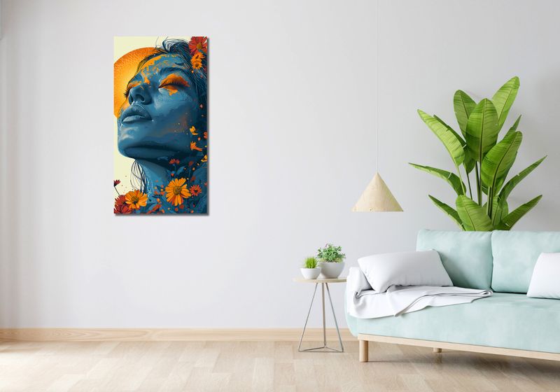 Obraz 50x100cm Deszcz Słoneczny zdjęcie 2