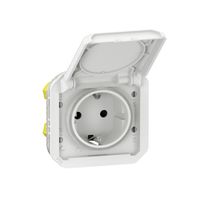 Nowe Plexo - Gniazdo Schuko 2P+Z zaciski automatyczne, mechanizm 16 A-250V~ - białe - Legrand 069640L