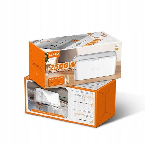 Listwa zasilająca Antyprzepięciowa 2 m ORGANIZER na kable 5 gniazd USB zdjęcie 4