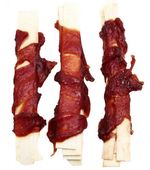 Mięsny i zdrowy przysmak dla psa - Adbi Paski z dorsza owinięte kaczką 500g