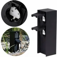 ELEKTRYCZNY SŁUPEK OGRODOWY 230V ZASILAJĄCY IP44 - 2 GNIAZDA HERMETYCZNE