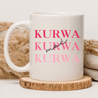 CHAMSKI KUBEK BEZ CENZURY | ŚMIESZNY PREZENT | DO PRACY BIURA DOMU | 330 ml