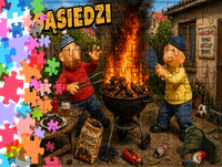 Puzzle tradycyjne - Sąsiedzi - Pat i Mat