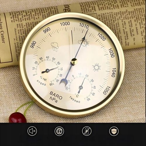 130mm okrągła Barometr ścienny Termometr Higrometr wilgotność Stacja na Arena.pl