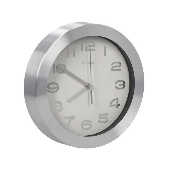 Zegar Ago chrom / biały zdjęcie 3