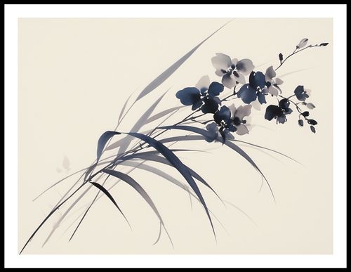 Plakat 80x60cm Orchidea w Sepii na Arena.pl