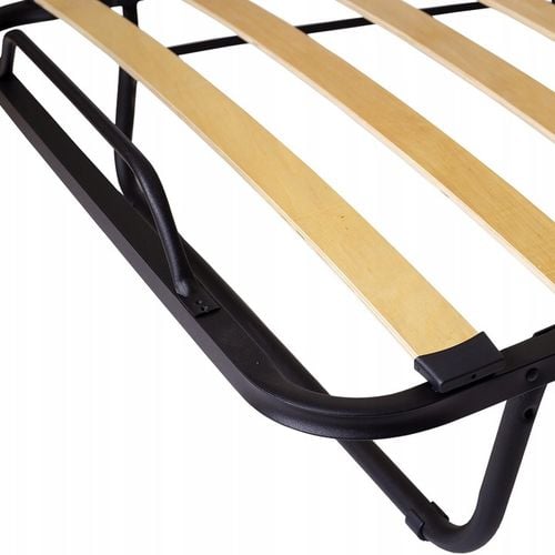 Łóżko polowe turystyczne składane 200 cm x 80 cm biały na Arena.pl