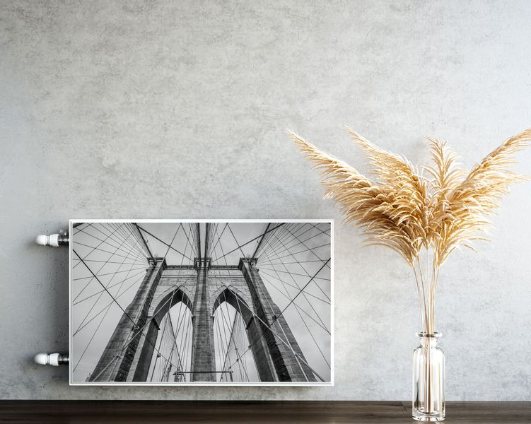 MASKOWNICA Magnetyczna Na Grzejnik Most Brookliński Architektura 80cm x 60cm zdjęcie 5