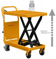 WÓZEK NOŻYCOWY UDŹWIG 500KG PLATFORMOWY STÓŁ PODNOŚNIK CORMAK TA50  | 900MM