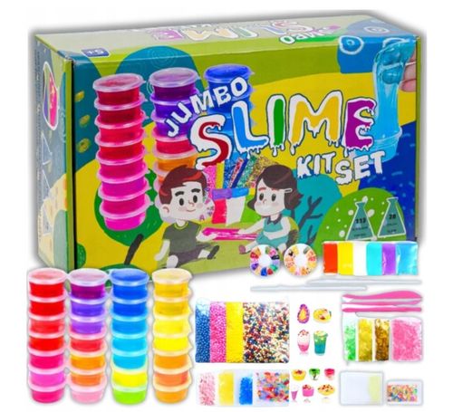 ZESTAW SLIME DO ROBIENIA GLUTÓW WIELKI KREATYWNY 120w1 BOX PREZENT XXL na Arena.pl