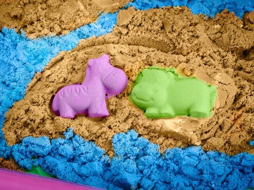 BibiMoon Piasek Kinetyczny 3kg ZESTAW PIASKOWNICA FOREMKI na Arena.pl