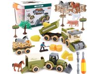Farma Traktor Kombajn Do Skręcania Stajnia Gospodarstwo Rolne Zestaw Majsterkowicza Rolnika Zwierzęta Wkrętarka