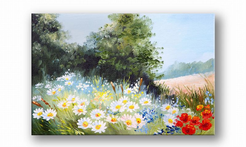 OBRAZ NA PŁÓTNIE 083 Polana 90x60cm zdjęcie 2