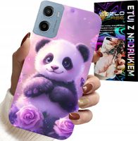 ETUI DO MOTOROLA E15 / G05 - SŁODKA PANDA WZORY DLA DZIECI + FOLIA