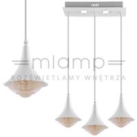 LAMPA wisząca VEN W-1008/3 metalowa OPRAWA listwa LED 31W 3000K zwis loft biały