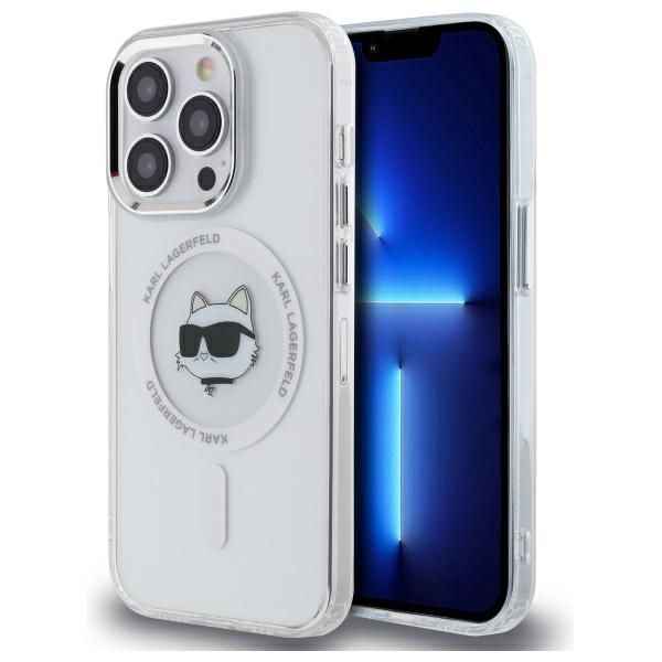 Etui Karl Lagerfeld do iPhone 14 Pro, Biały, MagSafe zdjęcie 1