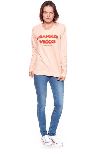 BLUZA WRANGLER DAMSKA WROCKS SWEAT PEACH PARFAIT W601OHYUD XS na Arena.pl
