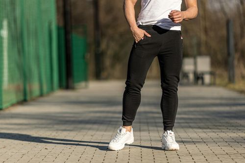 SPODNIE DRESOWE DRESY WIOSENNE ZE ŚCIĄGACZEM NA CODZIEŃ No6 CZARNE - XL na Arena.pl