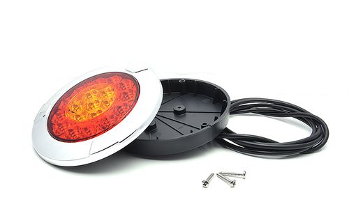 Lampa LED tylna 3 funkcje okrągła 12V-24V (980) na Arena.pl