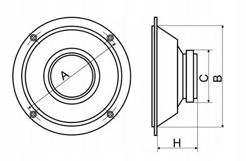 Głośniki samochodowe 10cm 2 drożne Peiying na Arena.pl