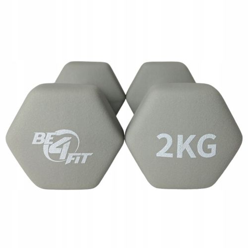 Zestaw Hantli Ciężarki Hantle Neoprenowe Żeliwne do Ćwiczeń 2x 2kg PREZENT na Arena.pl