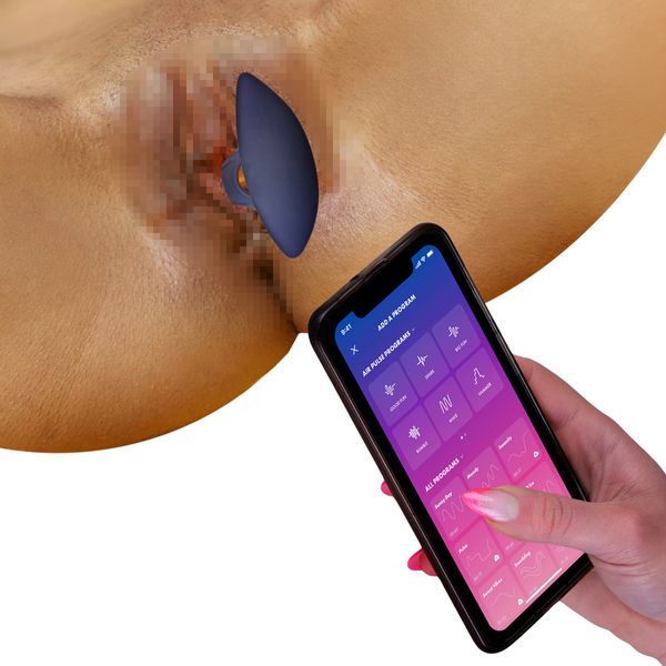 Korek Analny z Aplikacją Na Smartfona APP Czarny zdjęcie 6