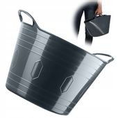 KADAX Kosz Plastikowy Elastyczny Na Pranie Uniwersalny 15L Uchwyty Popiel