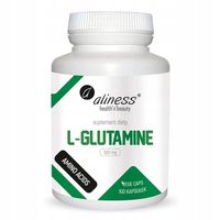 Aliness L-GLUTAMINA L-Glutamine 500mg Odporność ŻOŁĄDEK JELITA 100