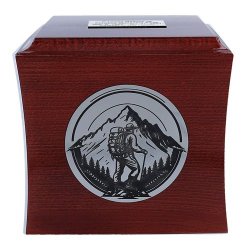 Górska urna na prochy urna kremacyjna z górami / Plakietka na Arena.pl