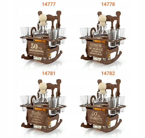 Zestaw KARAFKA kieliszki prezent na 70 urodziny na Arena.pl