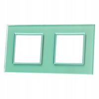 RAMKA SZKLANA PODWÓJNA (2 PUSZKI) - ZIELONA LIVOLO