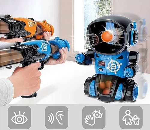 STRZELANIE DO CELU ROBOT + 2x PISTOLET NA KULKI LICZNIK GRA ZRĘCZNOŚCIOWA na Arena.pl