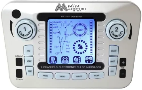 ELEKTROSTYMULATOR TENS EMS ELEKTRODY 3 RODZAJE+BAT na Arena.pl