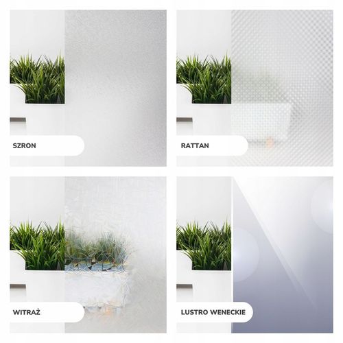 FOLIA OKIENNA STATYCZNA 60x150 MLECZNA KWIATY PASY WZORY OKLEINA na Arena.pl