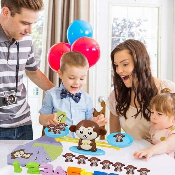 Waga Szalkowa Małpka Gra Edukacyjna Nauka Liczenia zdjęcie 14