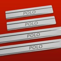 Listwa progowa VOLKSWAGEN POLO MK4 9N 9N3 Stal nierdzewna 304 połysk 4szt