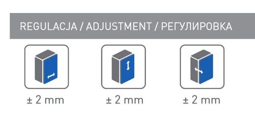 Zawias meblowy wpuszczany, wewnętrzny 110° samodomyk GTV-HC SOFT-CLOSE, z prowadnikiem, eurowkręty na Arena.pl