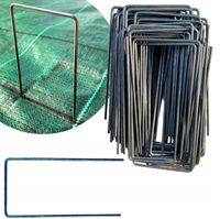 MOCNE METALOWE SZPILKI KOŁKI KOTWY 100szt DO AGROTKANINY AGROWŁÓKNINY