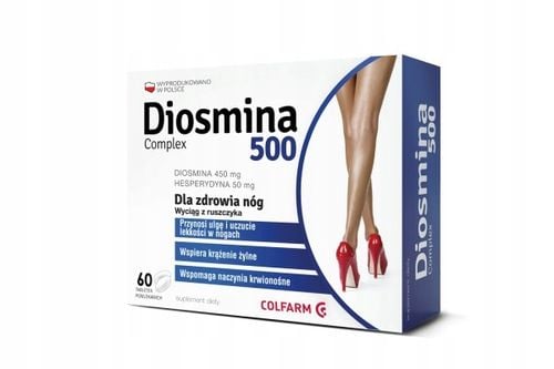 Diosmina Complex 500 na nogi diosmina tabletki Colfarm na Arena.pl