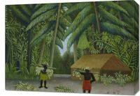 Obraz 70x50cm Banana Harvest, Rousseau Vintage do Salonu