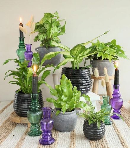 OSŁONKA DONICZKA 17,6 cm Amfora szara na Arena.pl