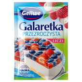 Gellwe Galaretka przezroczysta smak liczi 72 g
