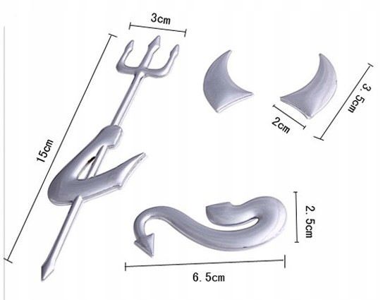 NAKLEJKA DIABEŁ DEVIL CHROM TUNING ZNACZEK zdjęcie 8
